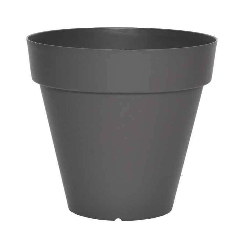 Pot de fleurs - RIVIERA - Soleilla Rond - Ø 39,2 x 35,8 cm -Gris pailleté