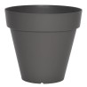 Pot de fleurs - RIVIERA - Soleilla Rond - Ø 39,2 x 35,8 cm -Gris pailleté