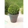 Pot de fleurs - RIVIERA - Soleilla Rond - Ø 39,2 x 35,8 cm -Gris pailleté