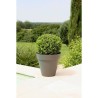 Pot de fleurs - RIVIERA - Soleilla Rond - Ø 39,2 x 35,8 cm -Gris pailleté