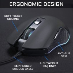 Souris Gamer Filaire - The G-Lab - KULT HELIUM - RGB - 6400 DPI - 6 Boutons -...