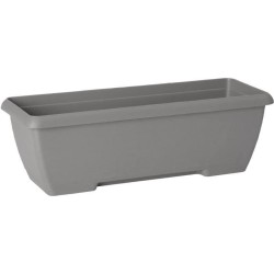 Jardiniere - GARDEN ID Teramo - Noir 60 cm - Solidité - Réserve d'eau intégré...