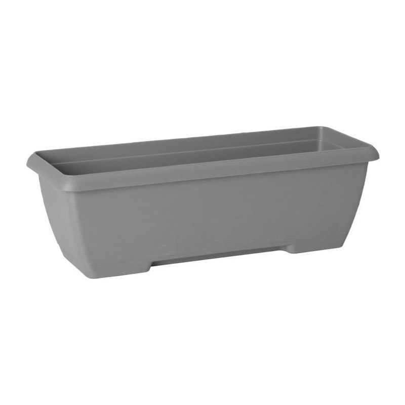 Jardiniere - GARDEN ID Teramo - Noir 60 cm - Solidité - Réserve d'eau intégré...
