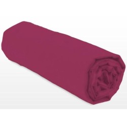 Drap-housse - LOVELY HOME - LH71608 - 160x200+35 cm - Fuchsia
