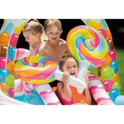 Aire de jeux Piscine enfant gonflable - INTEX - Royaume des bonbons - 295 x 1...