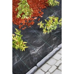 Toile de paillage paysages noire 3,30 x 5 m, traité anti UV, 100 g/m² - Bâche...