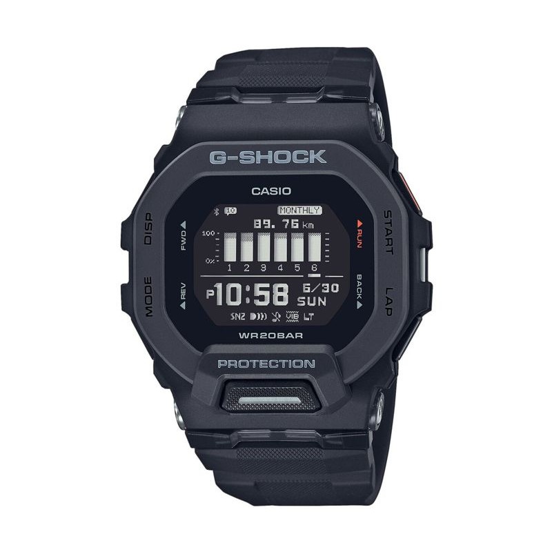 CASIO G-Shock GBD-200-1ER Montre - Résistante aux chocs - Multifonctions - Noir