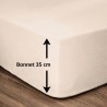 Drap housse - 100% coton - 160 x 200 + Bonnet 35 cm - LOVELY HOME