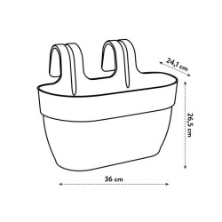 ELHO Balconniere Vibia Campana Easy Hanger Medium - L 24.1 x W 36 x H 26.5 cm...