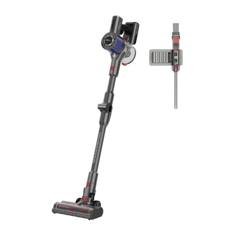 Aspirateur balai sans fil - EZICLEAN - Cyclomax R12 Flex - 30 min - 200 W - 2...