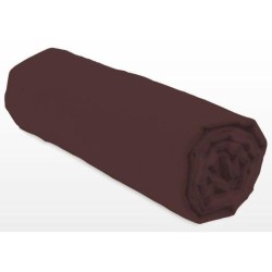 Drap-housse - LOVELY HOME - LH71591 - 180x200+35 cm - Marron