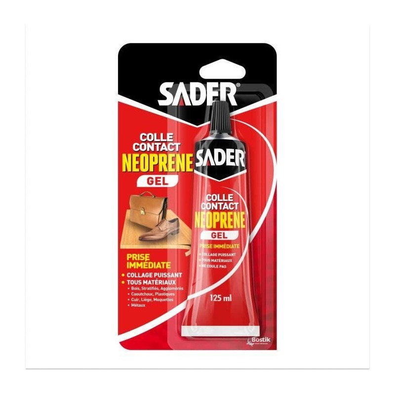 Colle contact néoprene gel extra forte - SADER - Tous matériaux - Prise imméd...