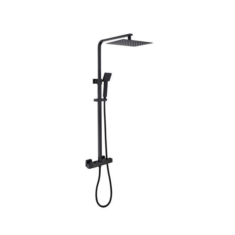 Colonne de douche OCEANIC - Mitigeur thermostatique - Pomme haute rectangle 3...