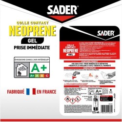 Colle contact néoprene gel extra forte - SADER - Tous matériaux - Prise imméd...