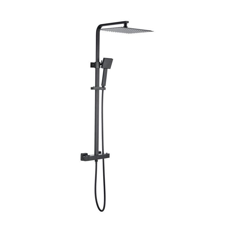 Colonne de douche OCEANIC - Mitigeur thermostatique - Pomme haute carrée 30x3...