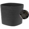 Pot avec réserve d'eau - GARDEN ID Respect - Noir-Anth 20 x 20 cm - 100% déch...