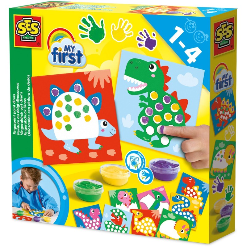 SES Creative - Hobby 1 - 4 - My first - Peinture au doigt dinosaures
