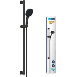 Ensemble de douche avec pommeau 2 jets, barre 90cm et flexible - GROHE Vitali...