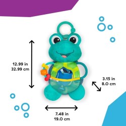 BABY EINSTEIN NEPTUNE Peluche doudou bébé tortue, multisensoriel, cadeau bébé...