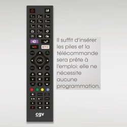 Télécommande de remplacement - CGV - FIDELIO Hisense - Pour téléviseurs Hisen...
