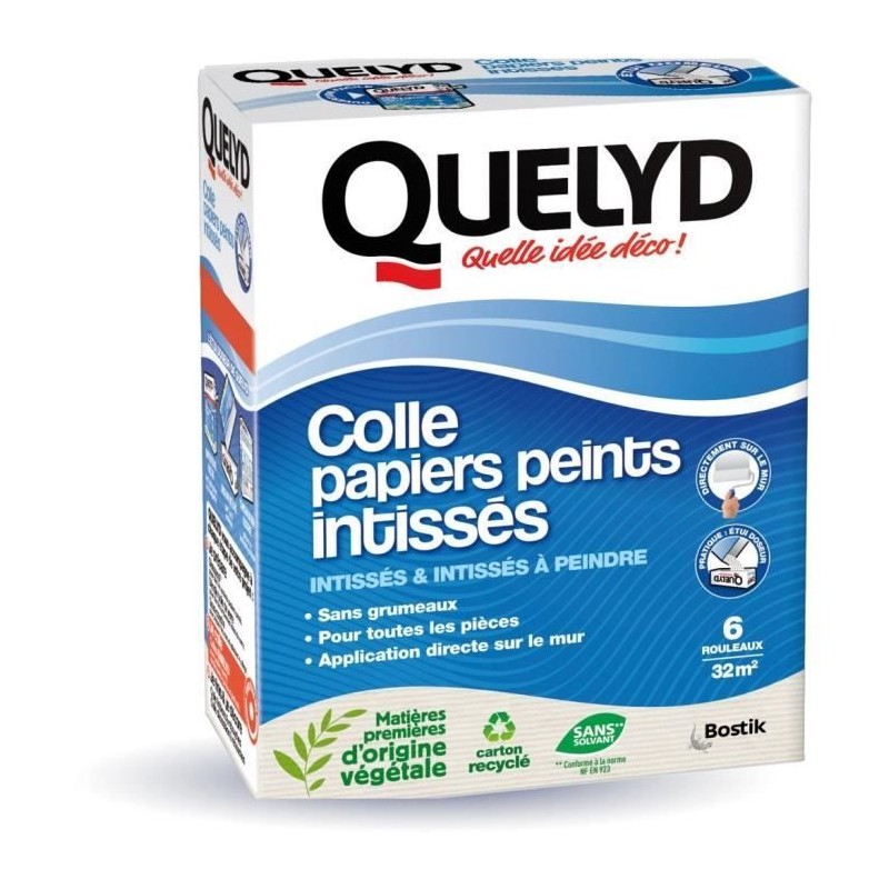 Colle papiers peints - QUELYD - Intissés en poudre - Toutes pieces - Applicat...