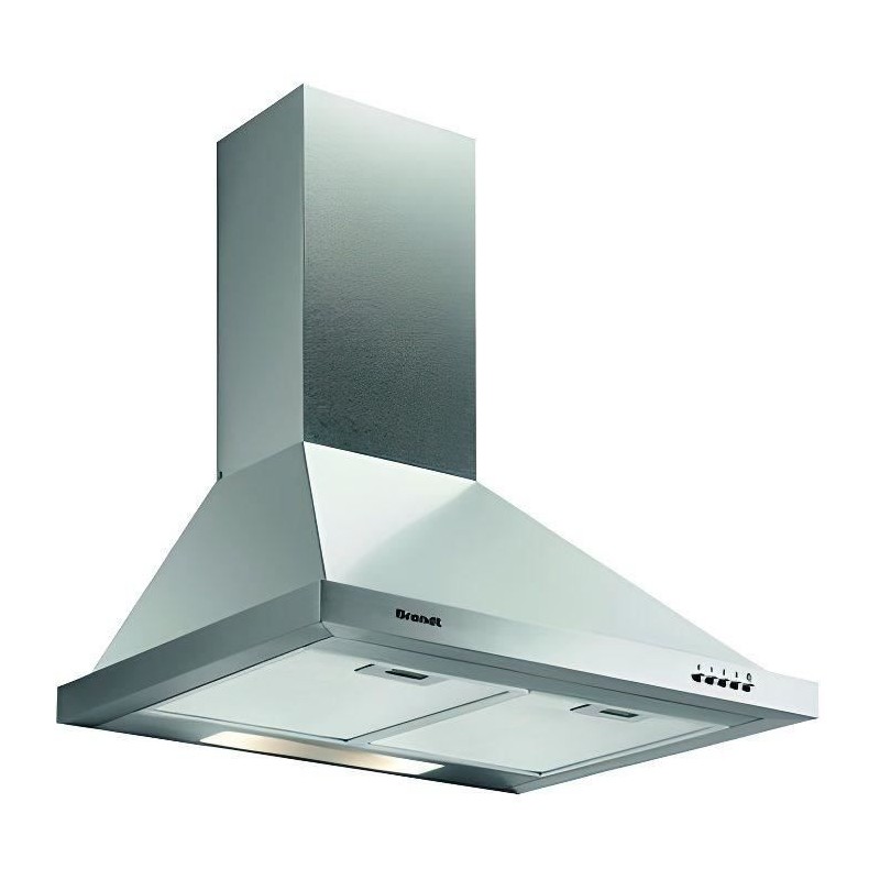 Hotte décorative murale BRANDT AD1006X L 60 cm - Acier inoxydable