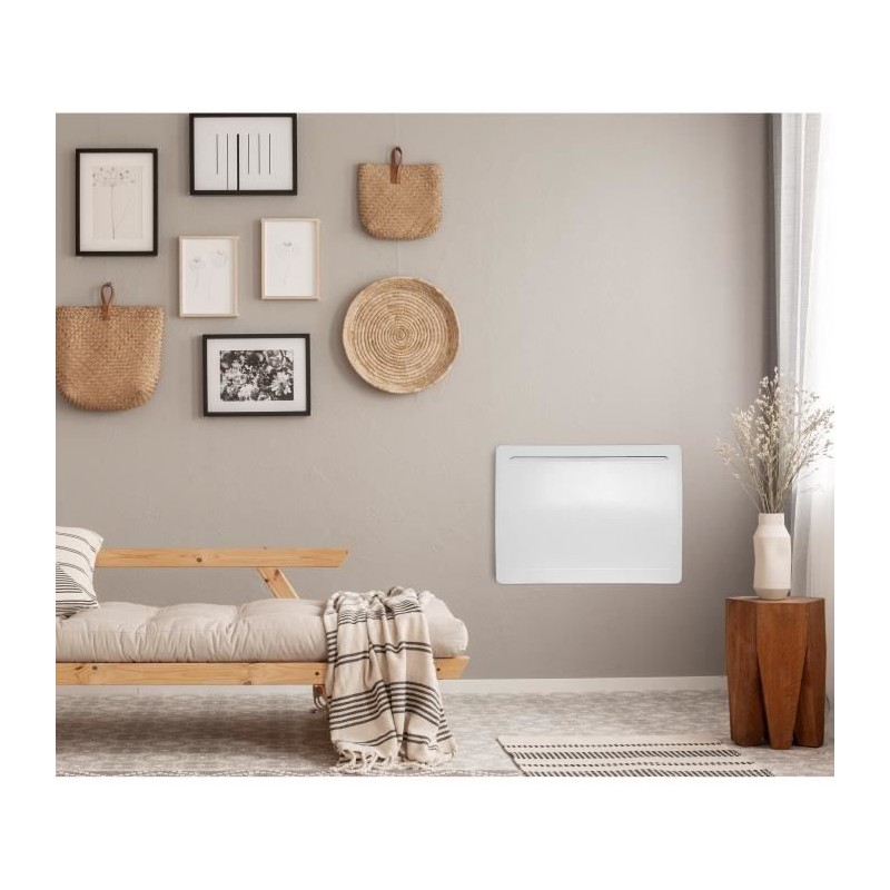 Radiateur électrique fixe a inertie seche céramique 1000W OCEANIC Rubis - Des...