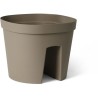 Pot balustrade - GARDEN ID Smile - Taupe 30 cm - S'adapte a toutes les balust...