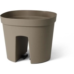 Pot balustrade - GARDEN ID Smile - Taupe 30 cm - S'adapte a toutes les balust...