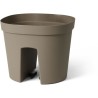 Pot balustrade - GARDEN ID Smile - Taupe 30 cm - S'adapte a toutes les balust...