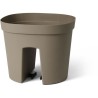 Pot balustrade - GARDEN ID Smile - Taupe 30 cm - S'adapte a toutes les balust...