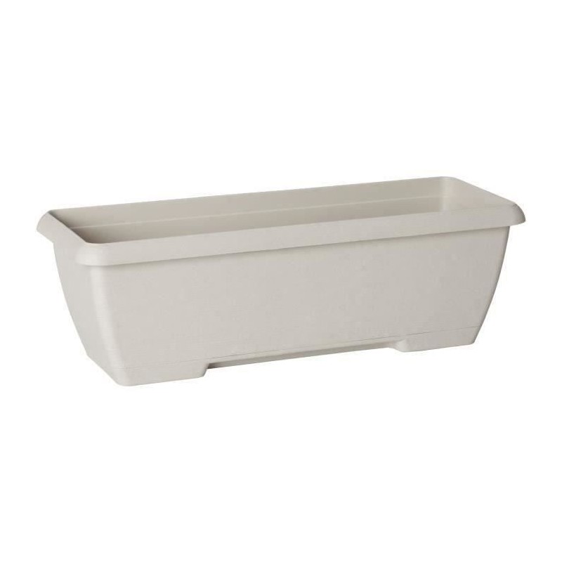 Jardiniere - GARDEN ID Teramo - Blanc 60 cm - Solidité - Réserve d'eau intégr...