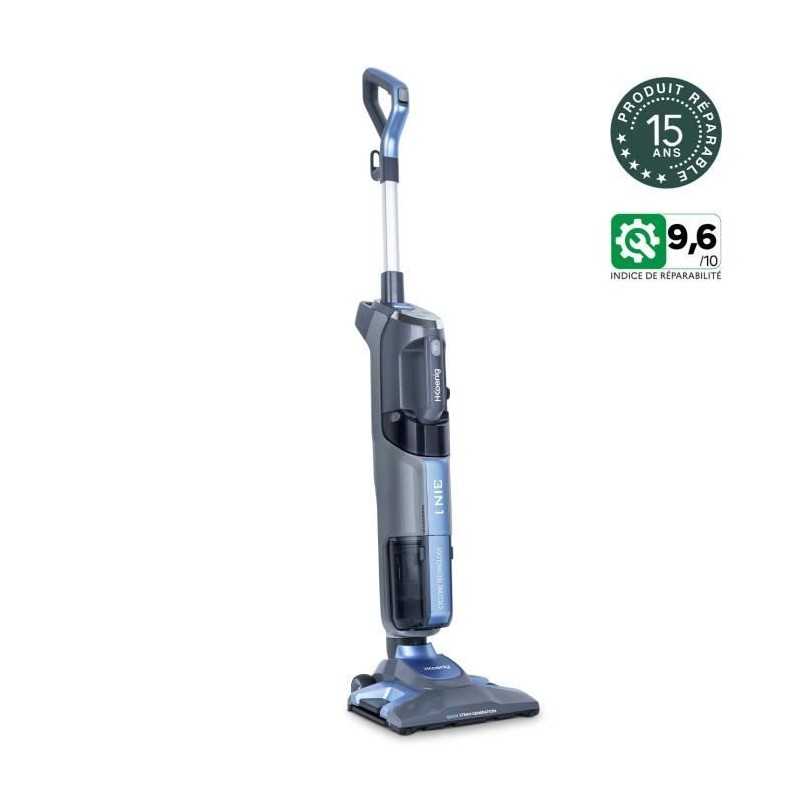 Aspirateur vapeur 3en1 HKoeNIG - Capacité poussiere 1L, eau 0,38L - Classe A
