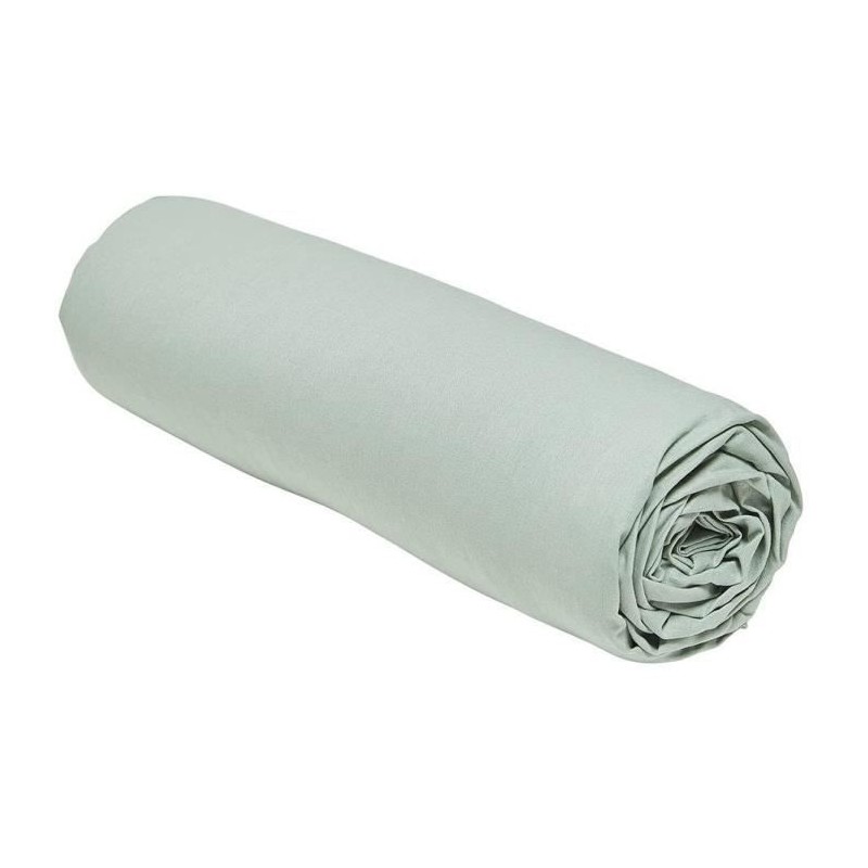 Drap housse TODAY Essential - 160 x 200+23 cm - 2 personnes - 100% Coton uni ...