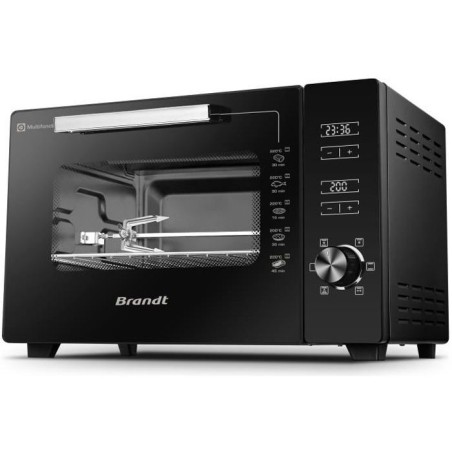 BRANDT - FC406MHB - Mini four 40L - Dimensions plat : 29*38 cm - Réglage de l...