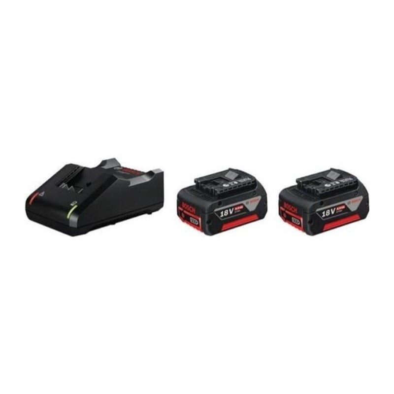 Set 2 batteries Bosch Professional GBA 18V 4,0Ah + Chargeur GAL 18V-40 C - 16...