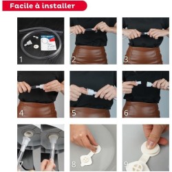 Thermobaby - Tuyau de vidange baignoire lagon & vasco blanc