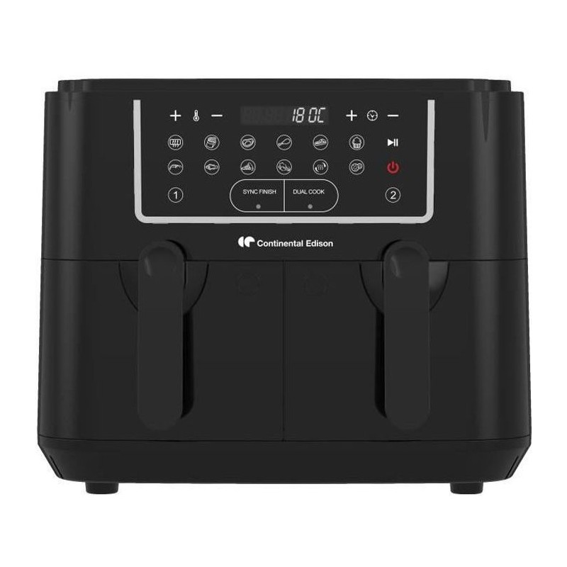 Airfryer Friteuse a Air Sans huile CONTINENTAL EDISON - CERFRSH24002CB - 9 L ...