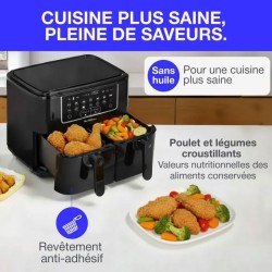 Airfryer Friteuse a Air Sans huile CONTINENTAL EDISON - CERFRSH24002CB - 9 L ...