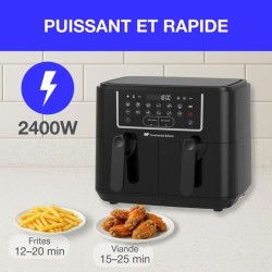 Airfryer Friteuse a Air Sans huile CONTINENTAL EDISON - CERFRSH24002CB - 9 L ...