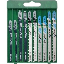 Lames de scie sauteuse - BOSCH - Lot de 10 pieces - HSS bimetal - Mixed Wood ...
