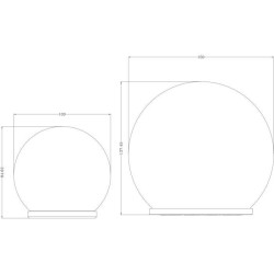 Sphere solaire GALIX - Effet verre brisé - Ø 10 cm - 15 LED blanches