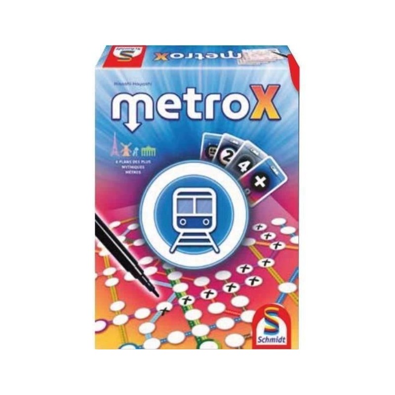 Metro X, Roll & Write, Jeu de dés, Schmidt Spiele 88405