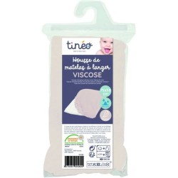 Housse de matelas a langer TINEO  viscose de bambou