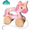 Licorne en bois 2 en 1 - A pousser et a tirer - SES CREATIVE -