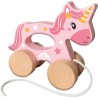 Licorne en bois 2 en 1 - A pousser et a tirer - SES CREATIVE -
