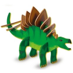 Dinosaure en bois qui brille dans le noir - Kit de bricolage - SES