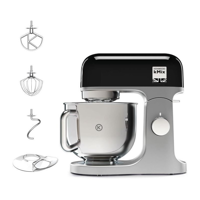 Robot pâtissier Kenwood kMix KMX750BK - bol 5 litres - 6 vitesses - 3 accesso...