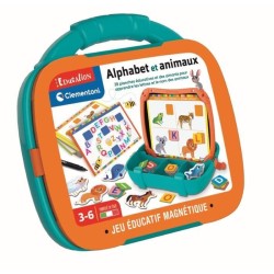 Mallette Lettres & Animaux magnétiques - Clementoni - Des 3 ans -