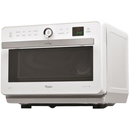 WHIRLPOOL JT469WH - Micro-ondes Jet Chef - 33 L - 6eme SENS Combi Crisp Vapeu...